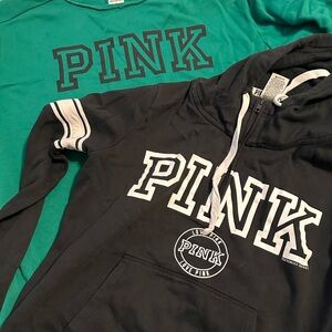 VS PINK quarter zip hoodie